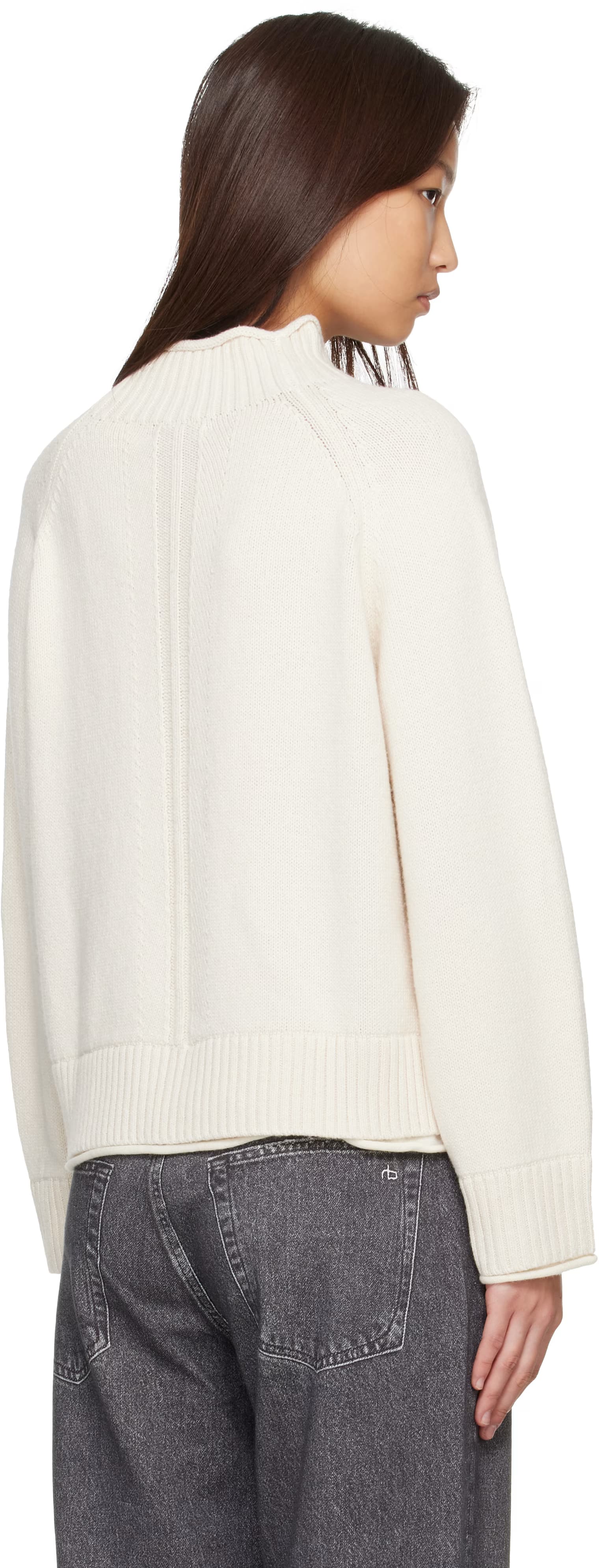 Off-White Hazel Roll Neck Sweater by rag & bone