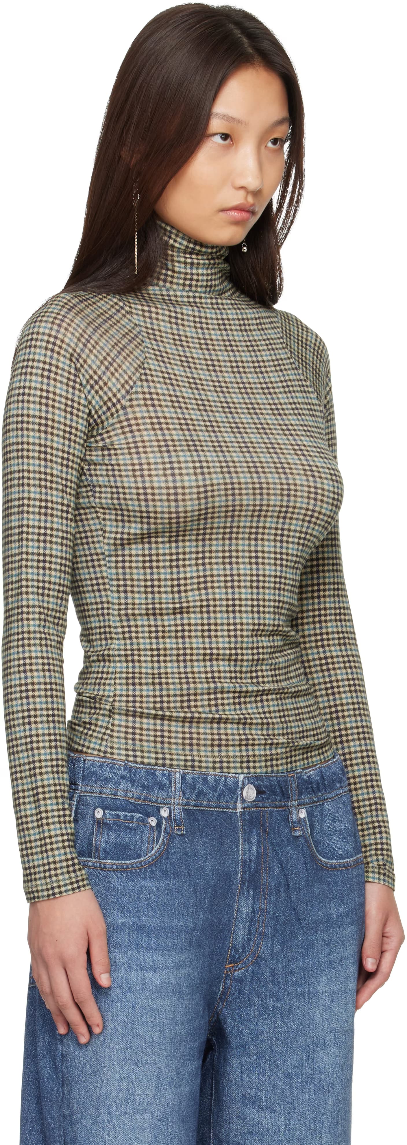 Green Shaw Jersey Turtleneck by rag & bone