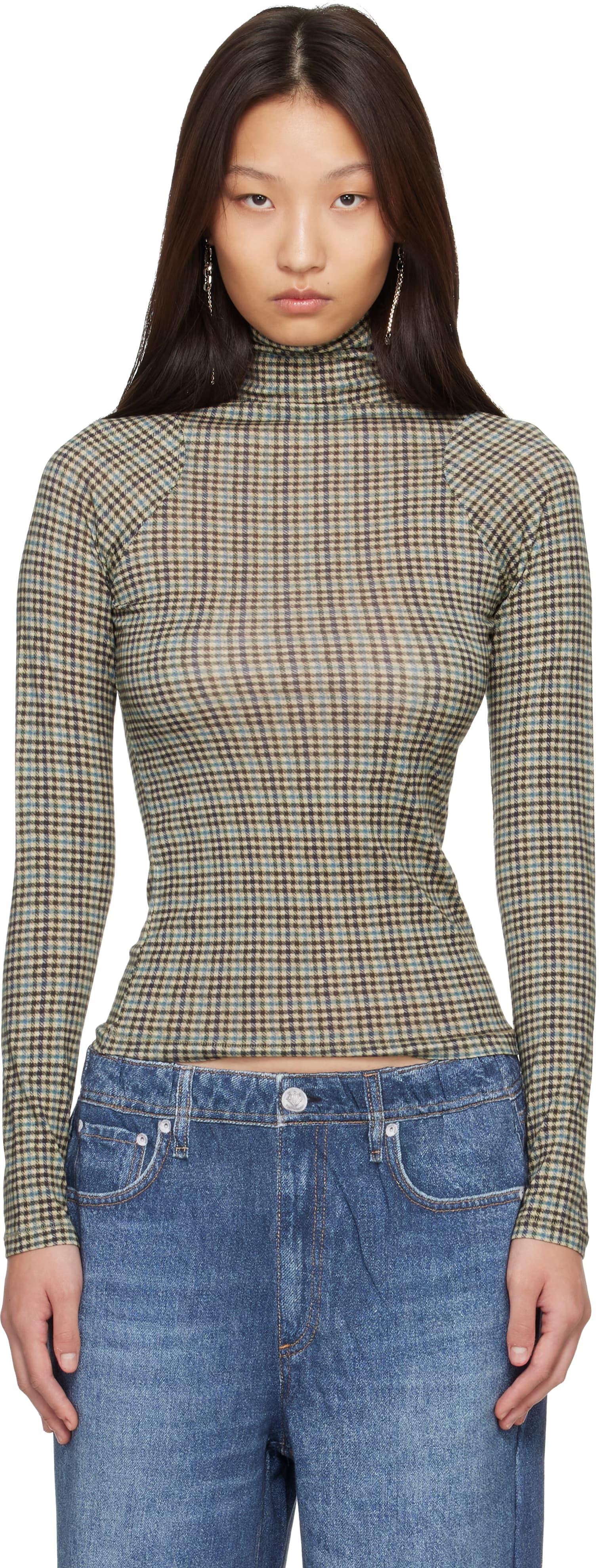 Green Shaw Jersey Turtleneck by rag & bone