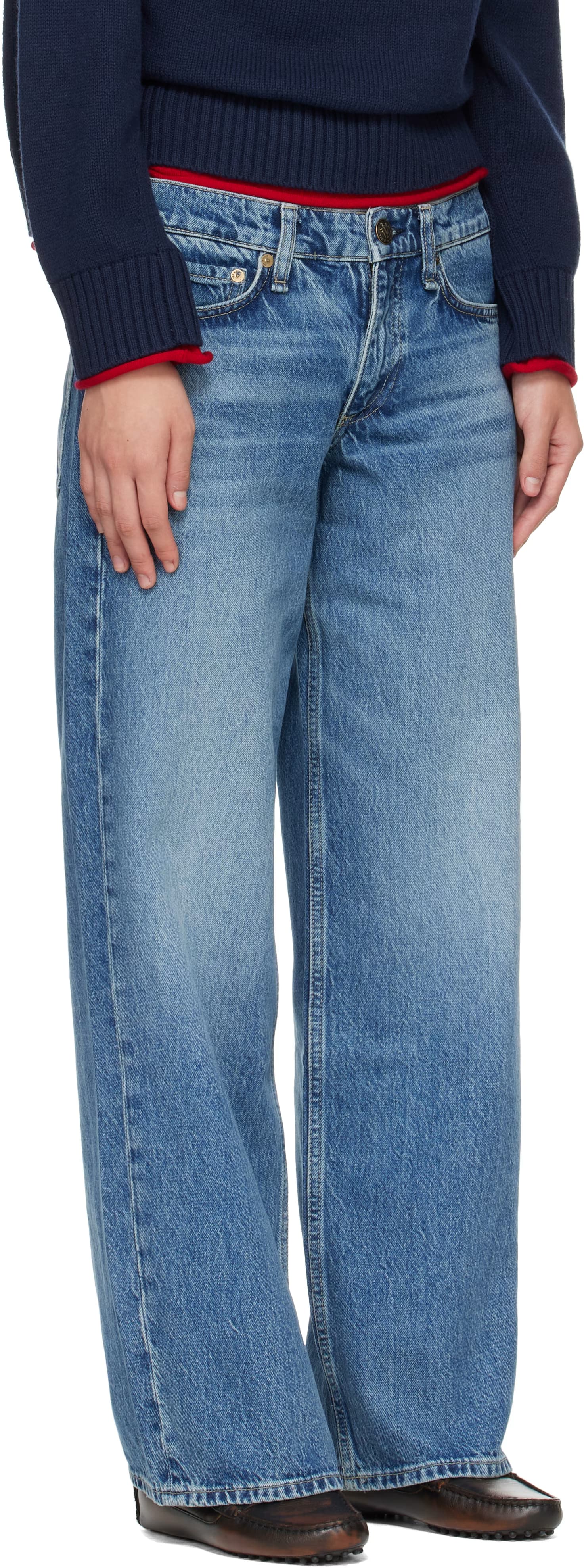 Blue Cam Relaxed Straight Jeans 2