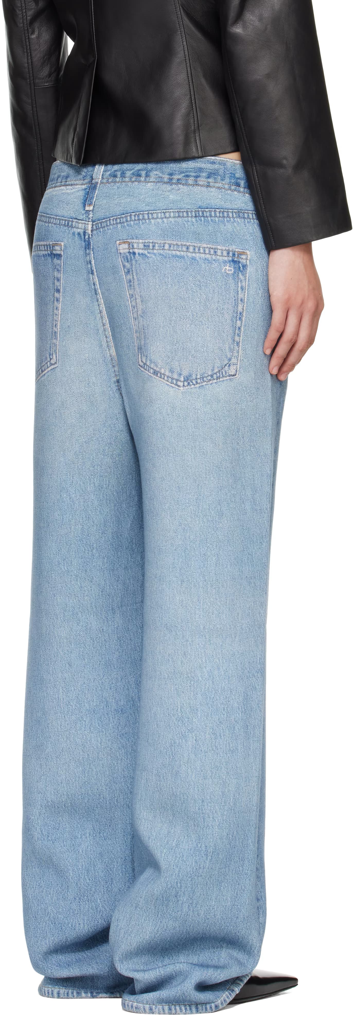 Blue Miramar Mallow Wide Leg Trousers 3
