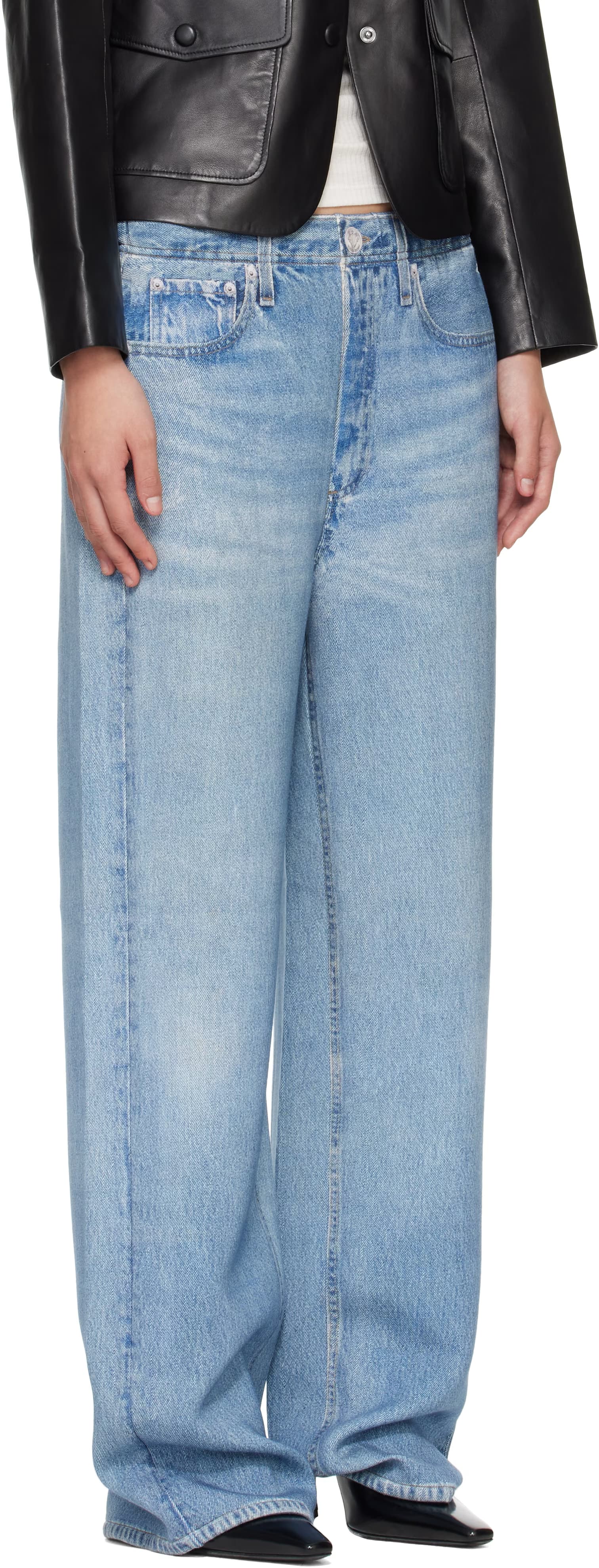 Blue Miramar Mallow Wide Leg Trousers 2