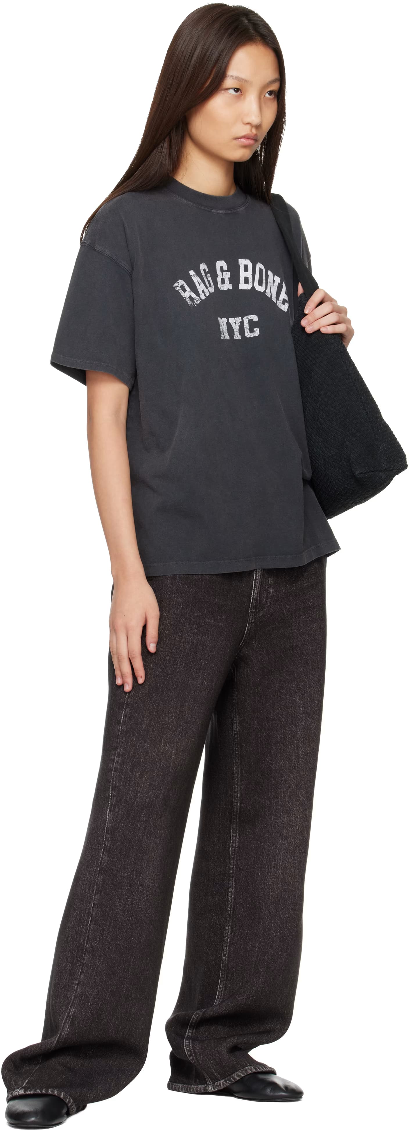 Black Miramar Mallow Wide Leg Trousers 4