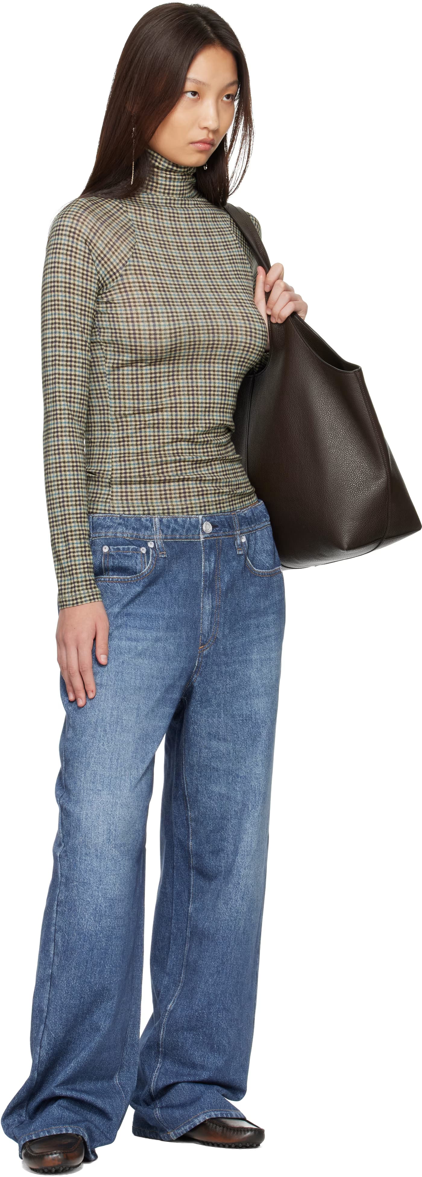 Blue Miramar Wide Leg Trousers by rag & bone