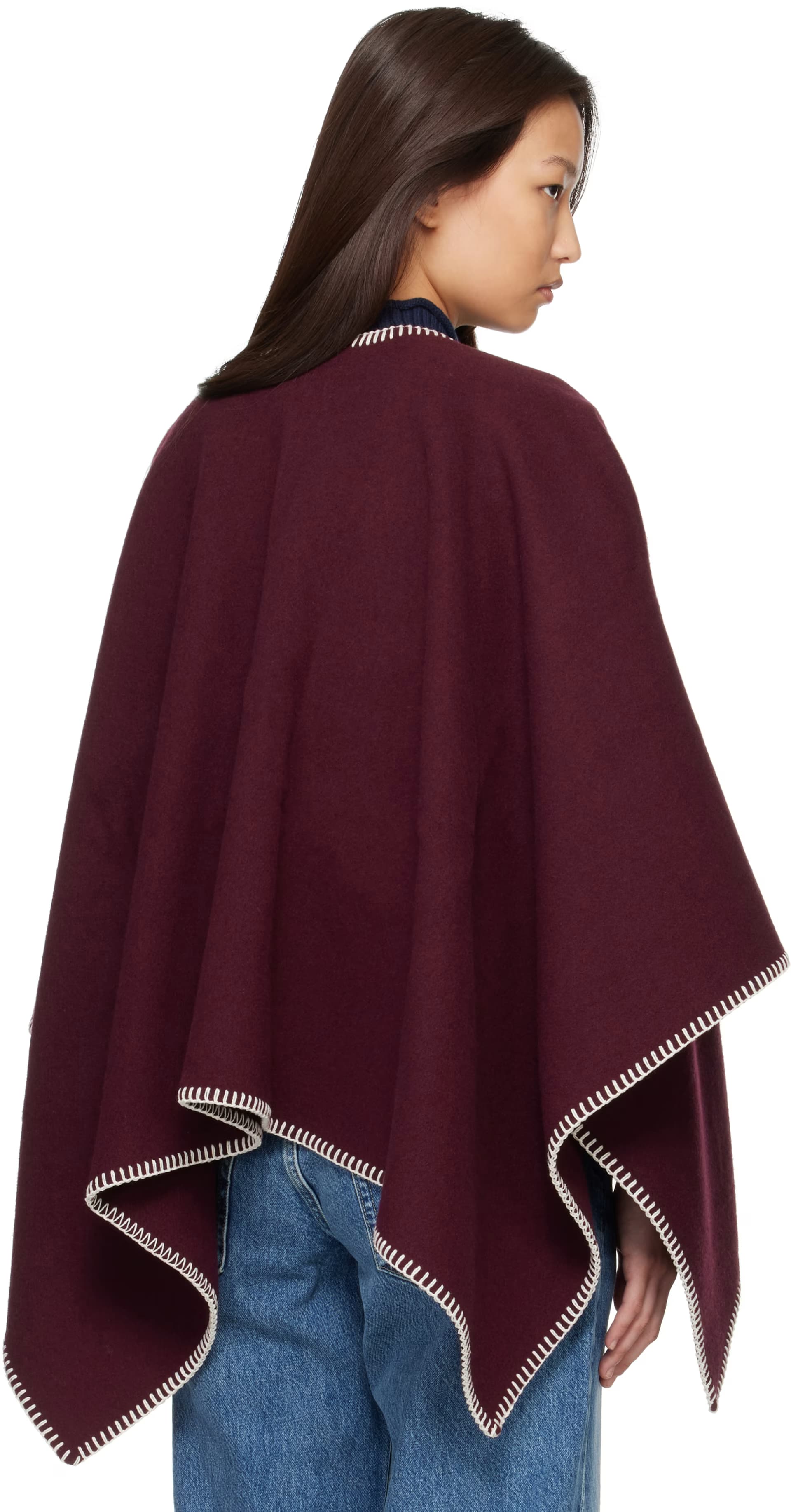 Burgundy Ingrid Shawl by rag & bone