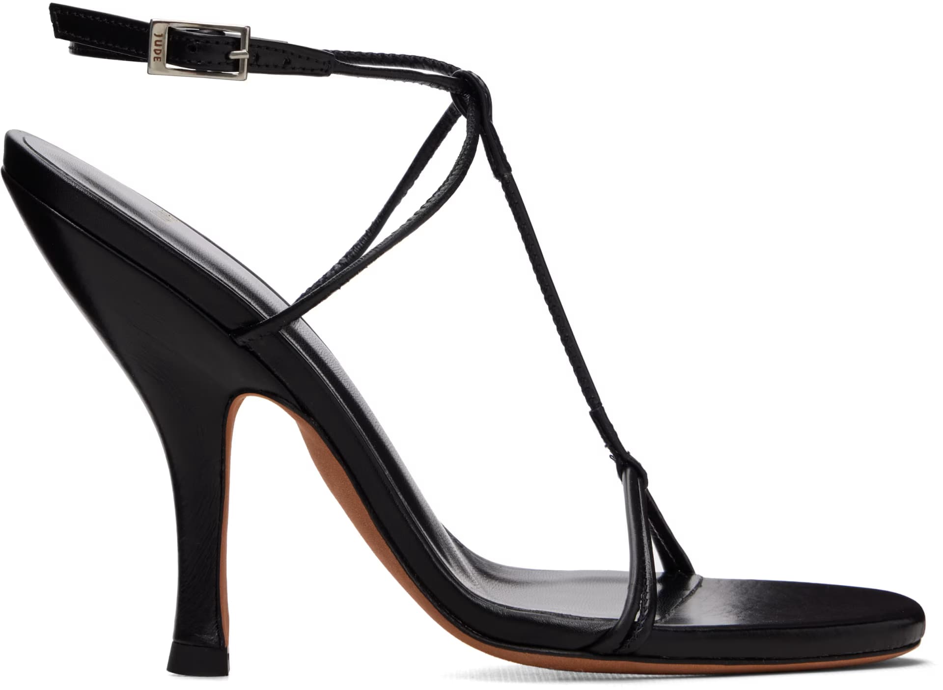 Black Mixer Heeled Sandals by JUDE