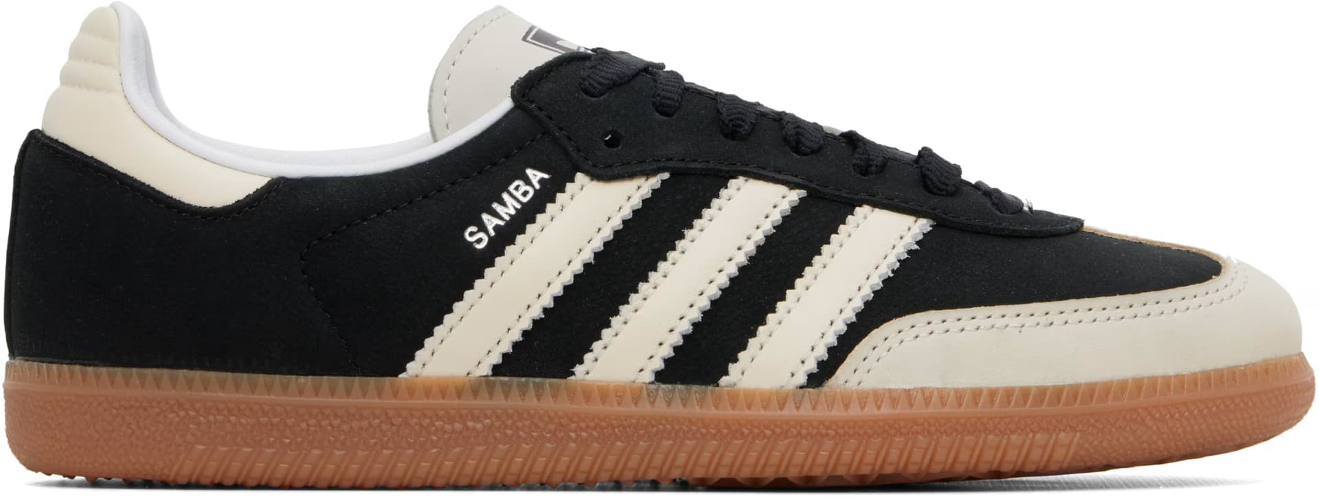 Black & Off-White Samba OG Sneakers by adidas Originals