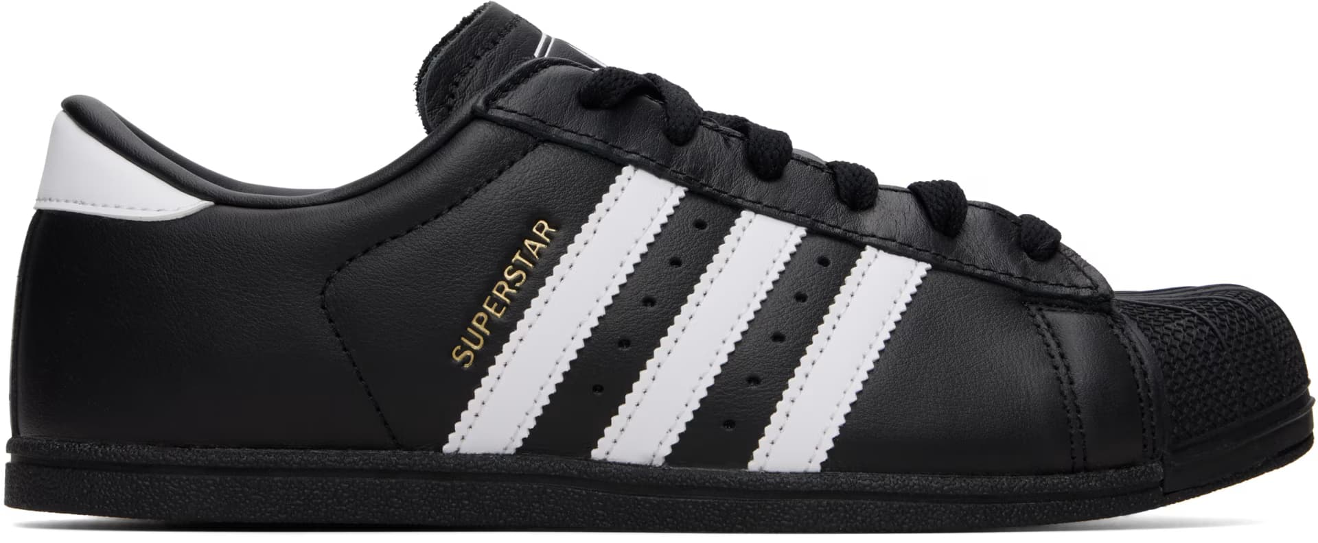 Black Superstar Lo Pro Sneakers by adidas Originals