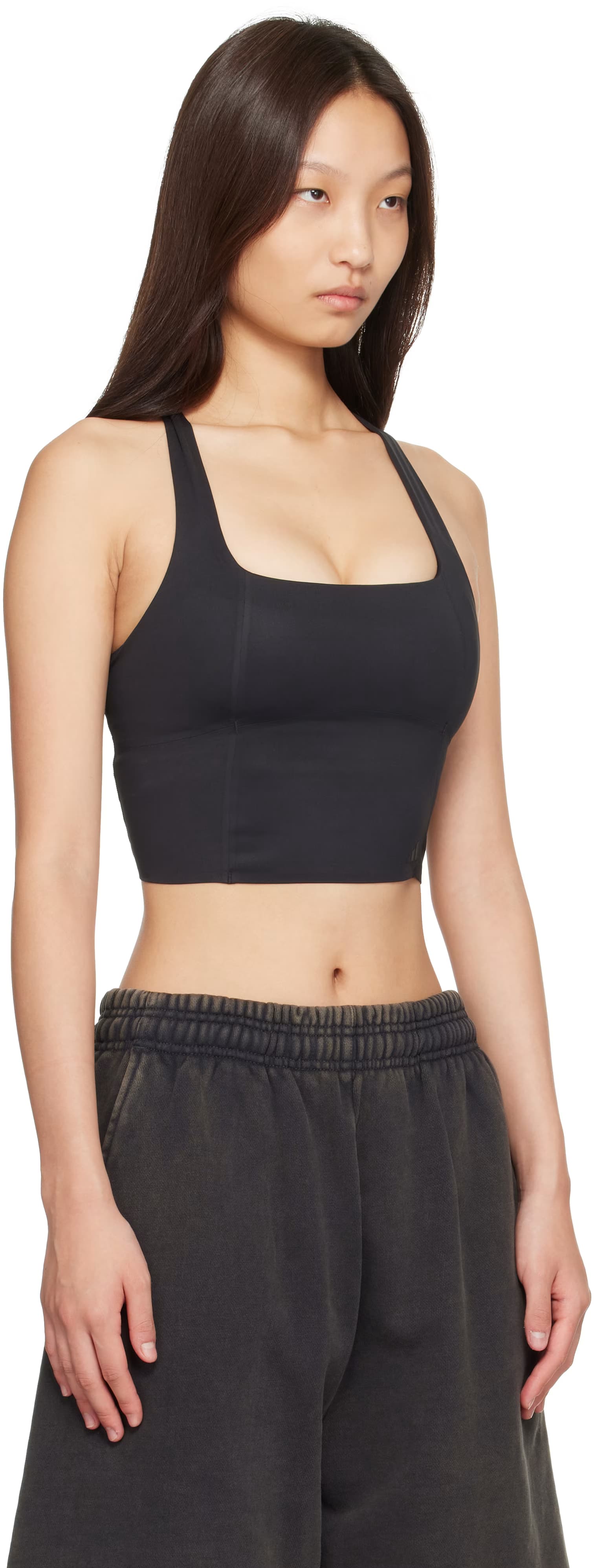 Black adidas Edition Optime Training Medium Support Sport Bra 2