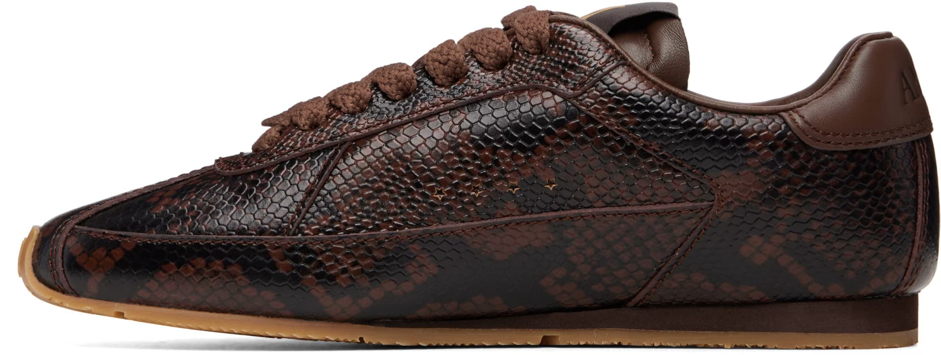 Brown Python Pacific Flat Sneakers 3