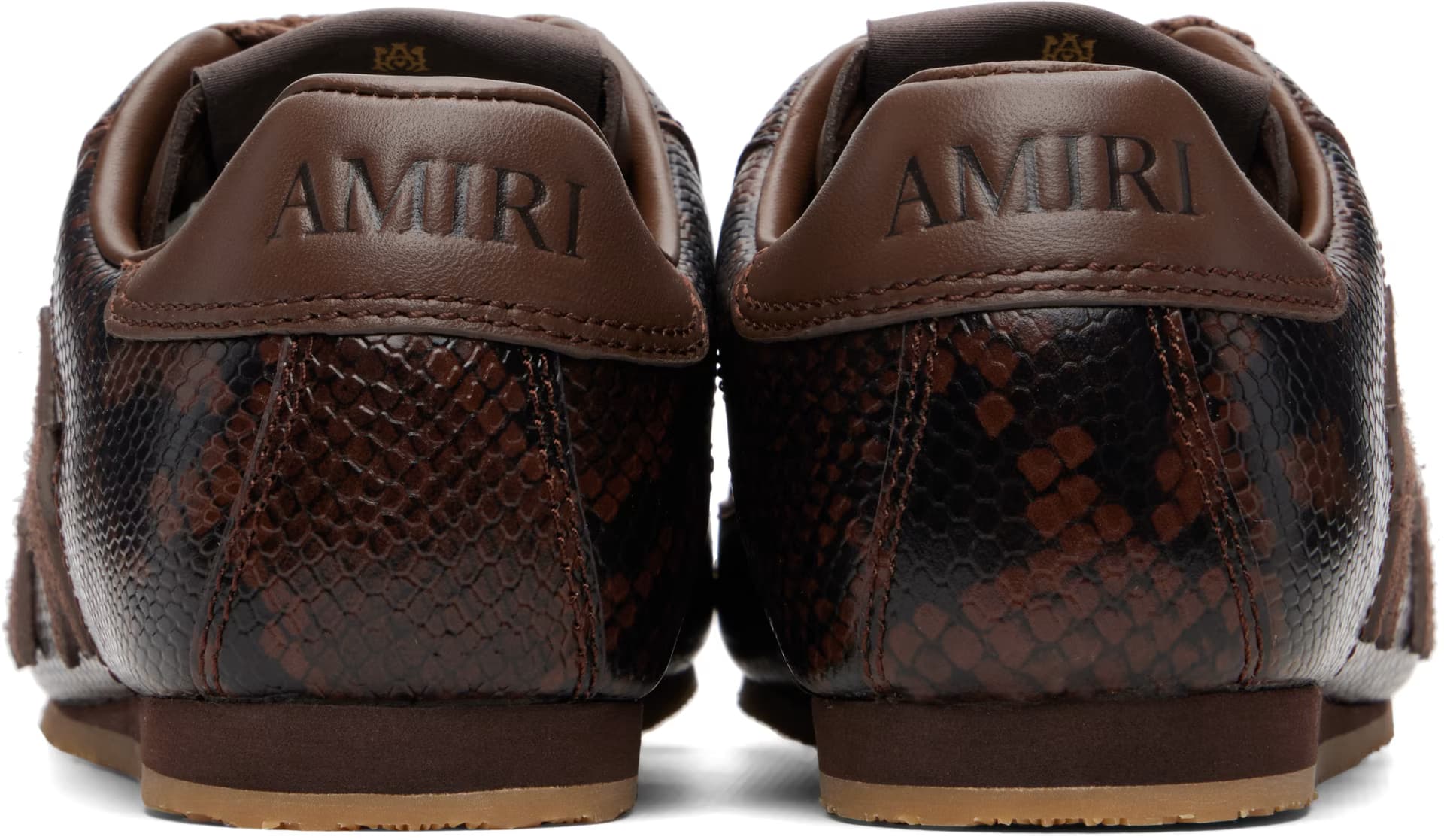 Brown Python Pacific Flat Sneakers 2