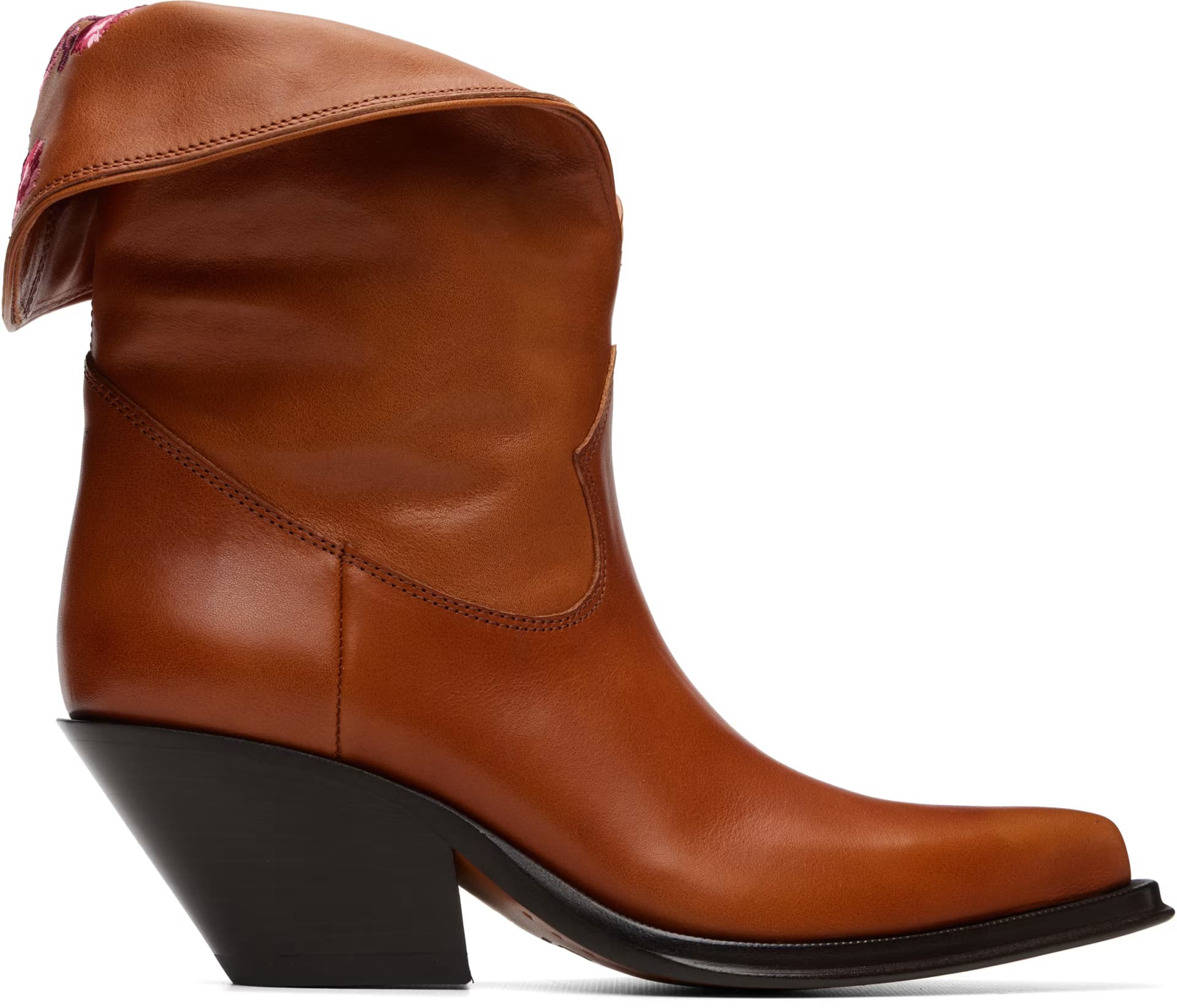 Brown Azelan Ankle Boots by Chloé