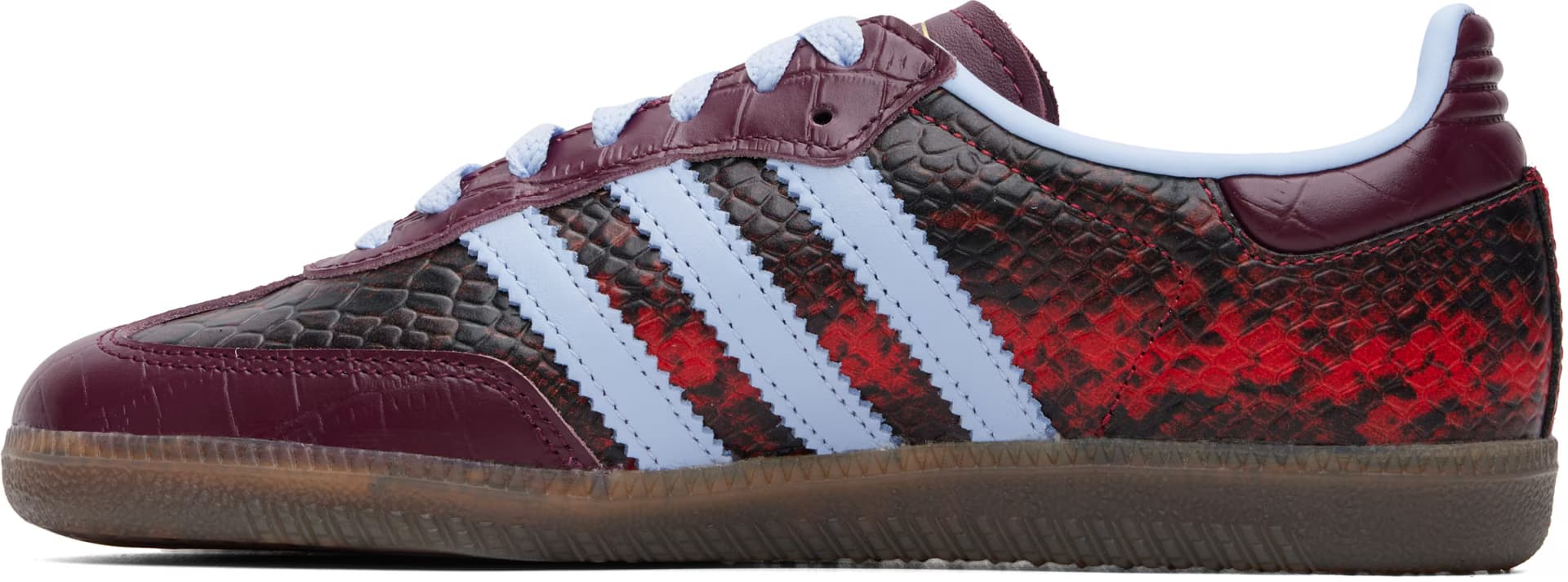 Burgundy & Blue Samba OG Sneakers 3
