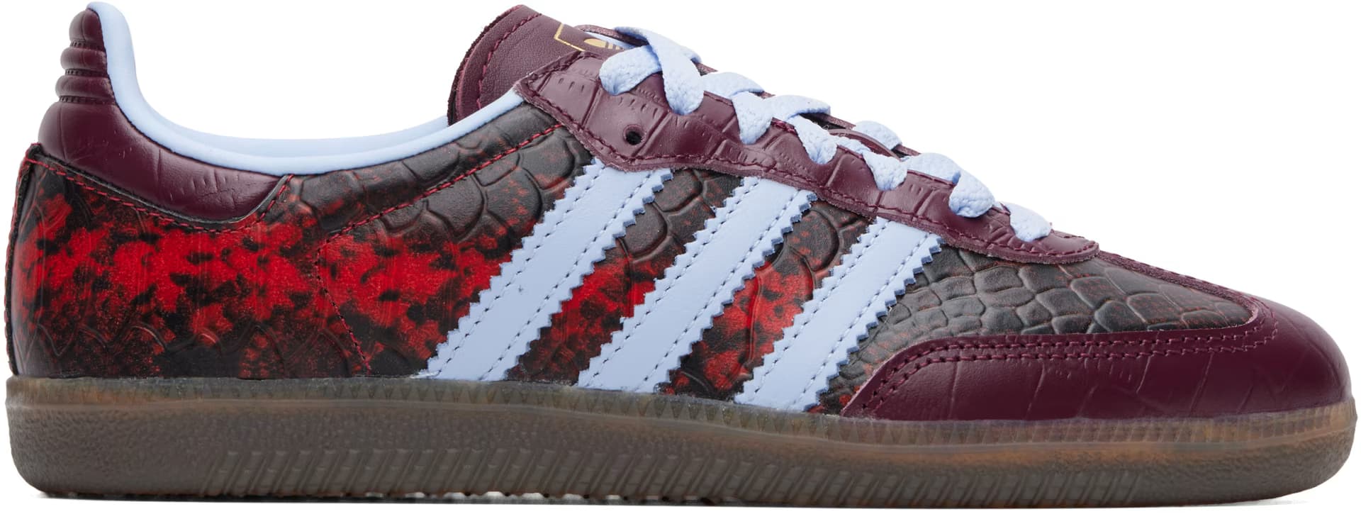 Burgundy & Blue Samba OG Sneakers by adidas Originals