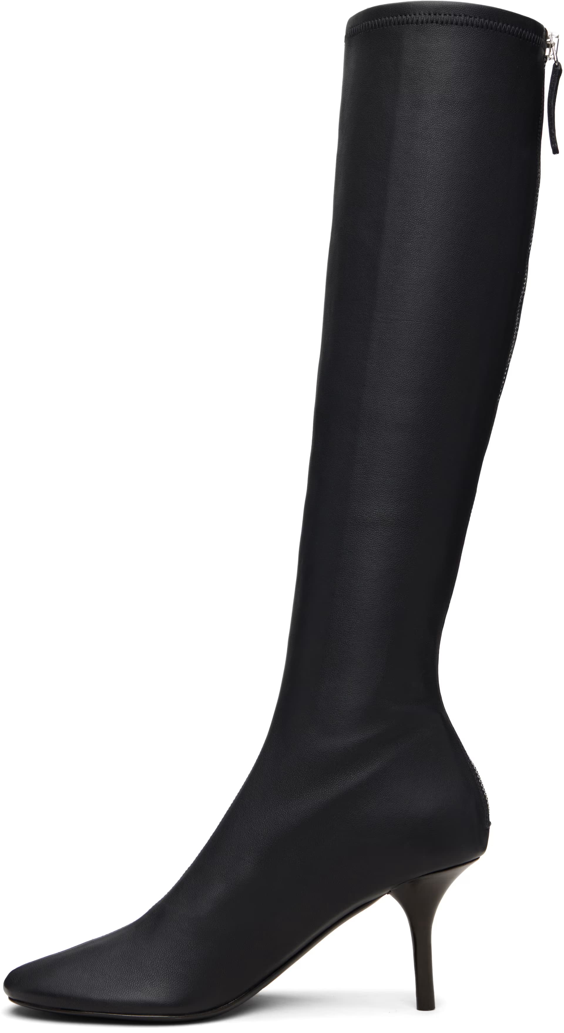 Black High Leather Boots 3