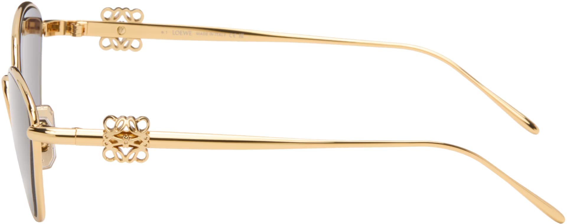 Gold Anagram Cat-Eye Sunglasses 3