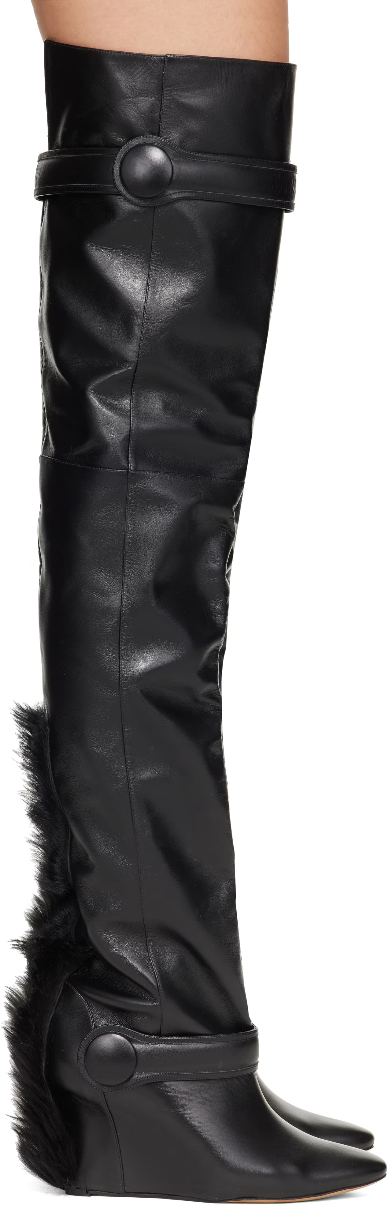 Black Mohawk Tall Boots by VAQUERA