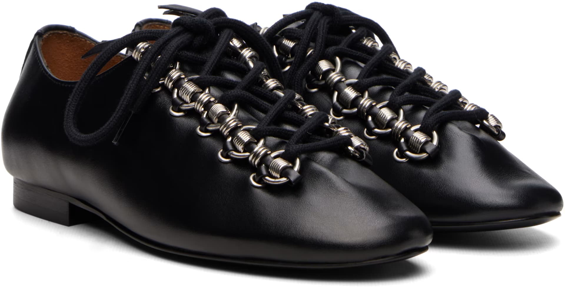Black Leather Derbys 4