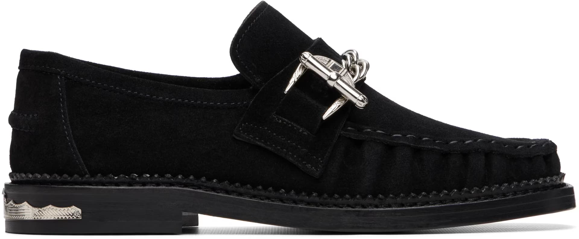 Black Suede Loafers by Toga Pulla