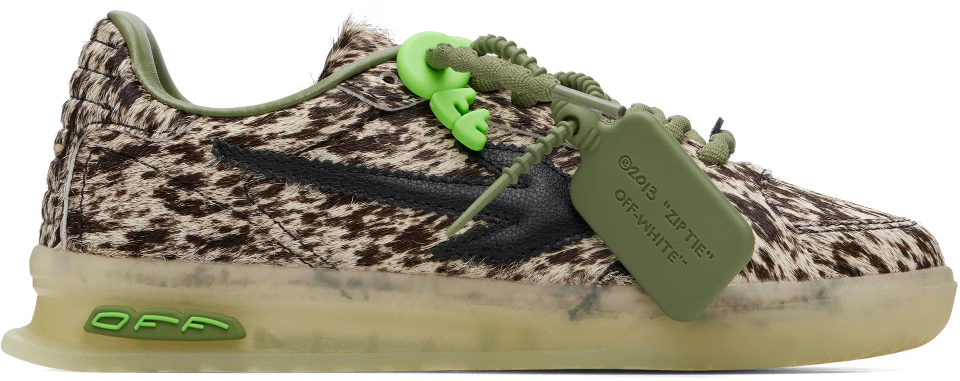 Brown & Khaki End Of Play Sneakers by Off-White