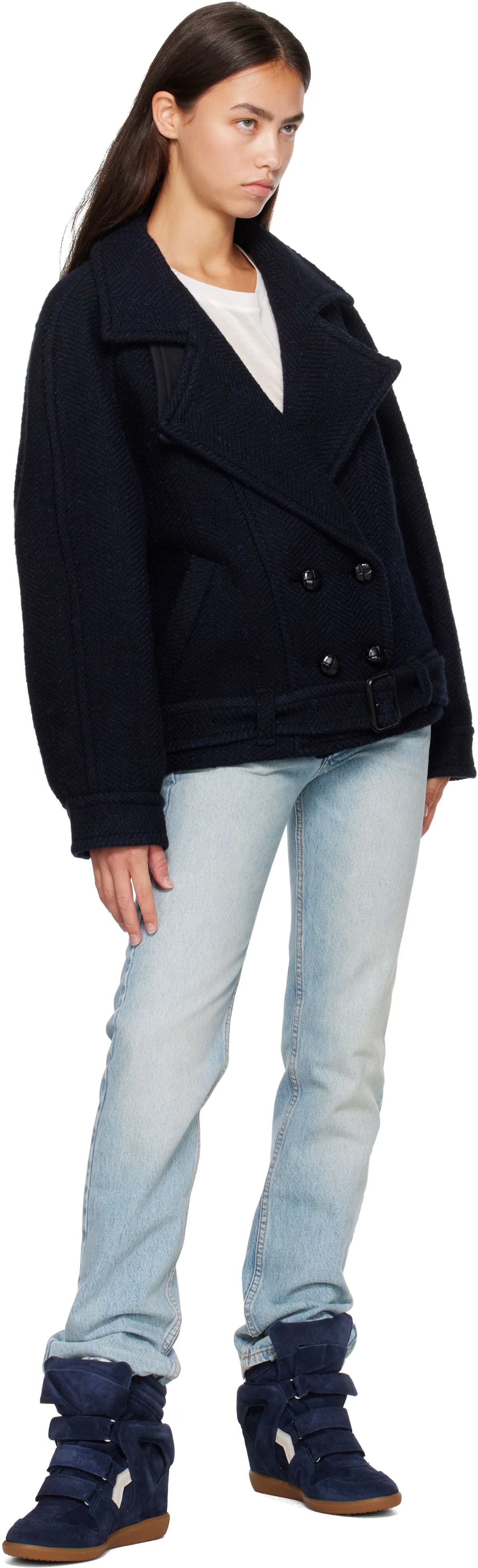 Navy Bekett Ring Sneakers 5