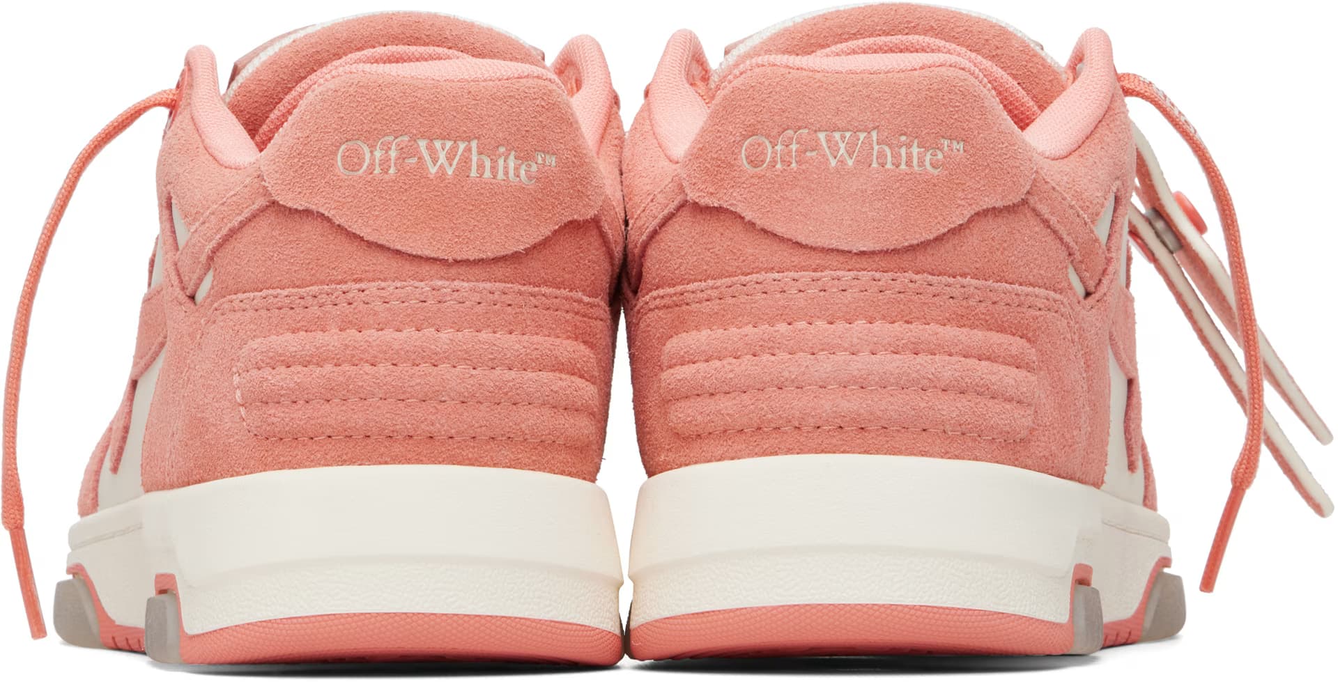 White & Pink 'Out Of Office' Sneakers 2