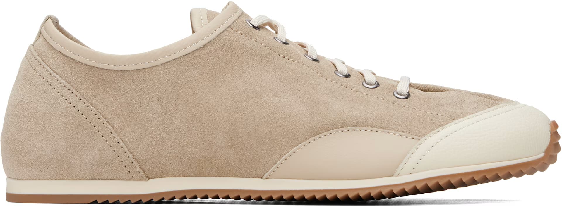 Beige Gummy Grips Sneakers by Lemaire