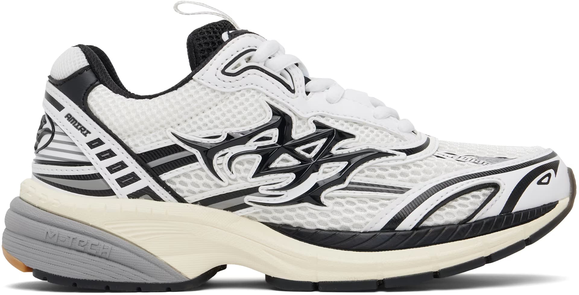 White & Black M-Tech Sneakers by Amiri
