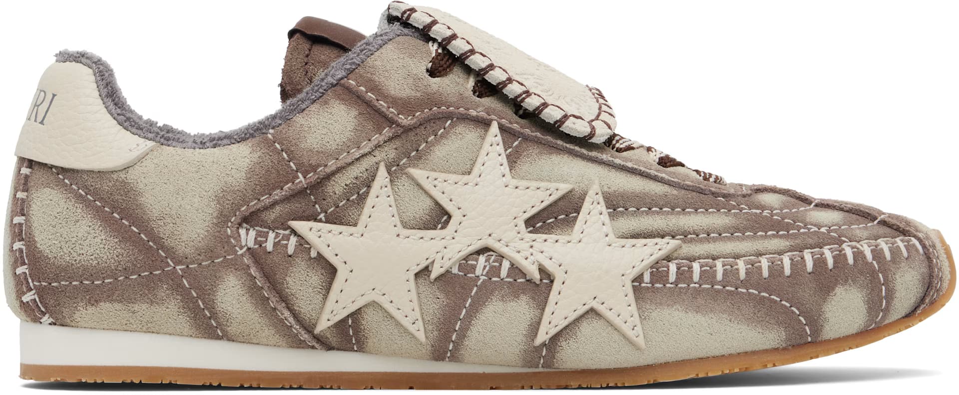 Gray & Taupe Pacific Flat Sneakers by Amiri