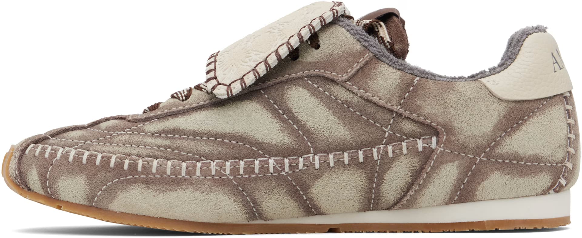 Gray & Taupe Pacific Flat Sneakers 3