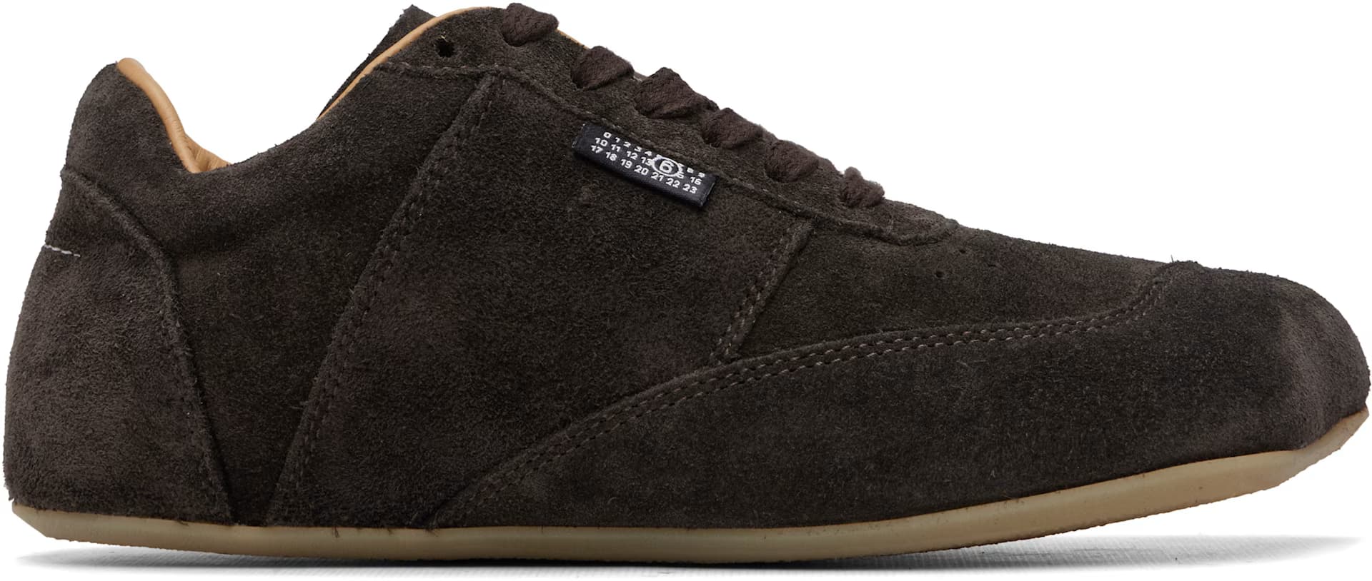 Brown Suede Sneakers by Mm6 Maison Margiela