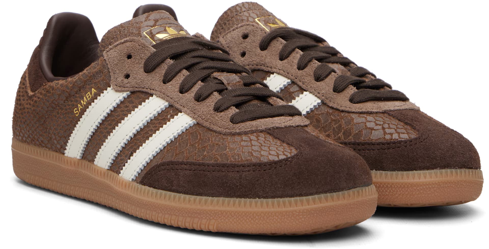 Brown Samba OG Sneakers 4