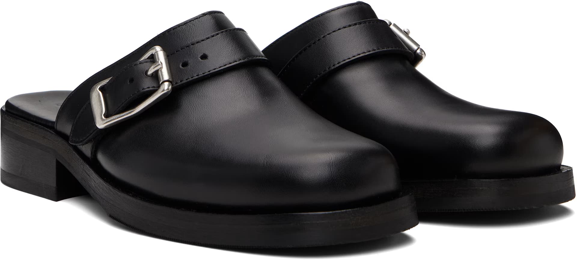 Black Camion Mule Loafers 4