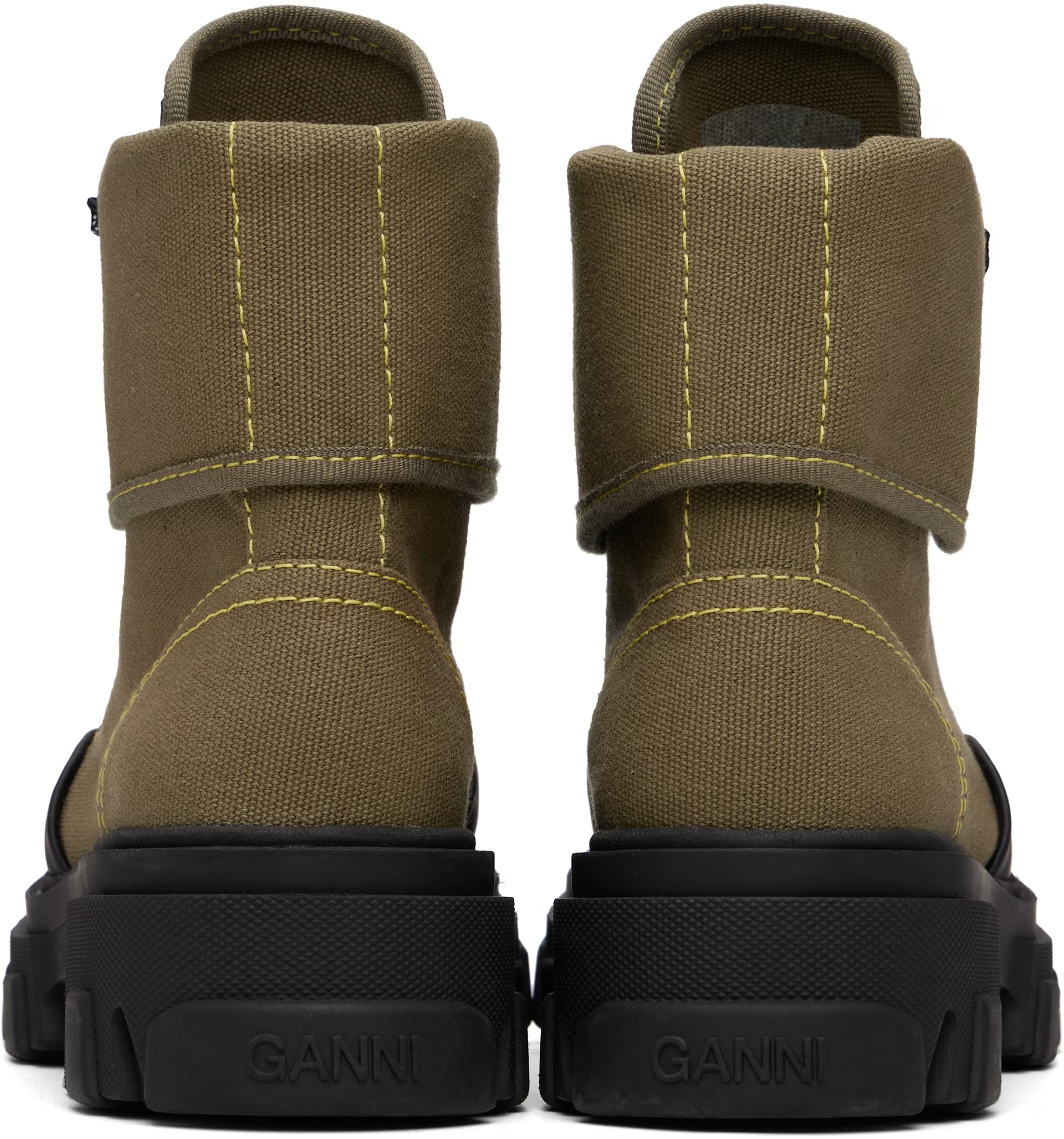 Khaki Canvas Trail Boots 2