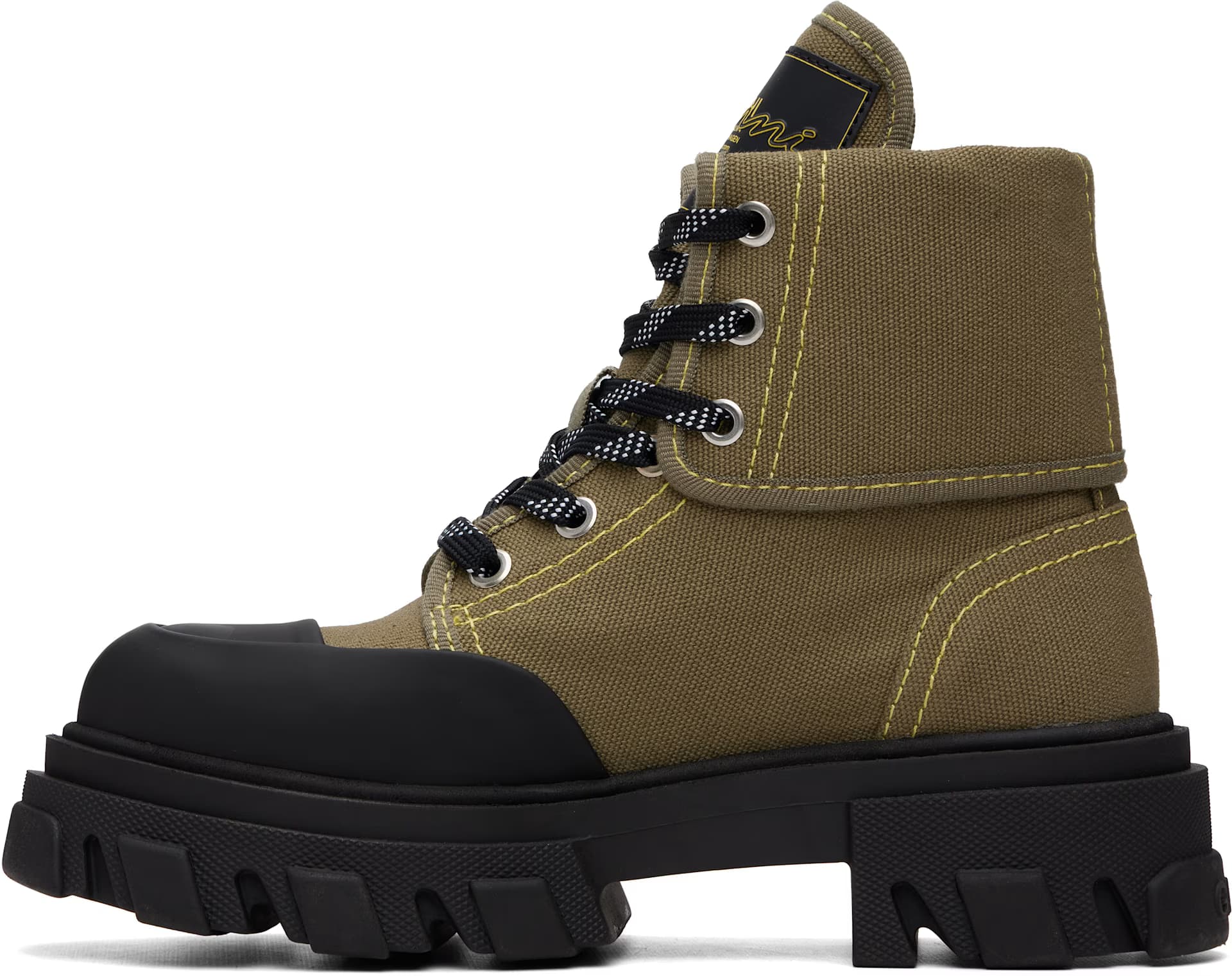 Khaki Canvas Trail Boots 3