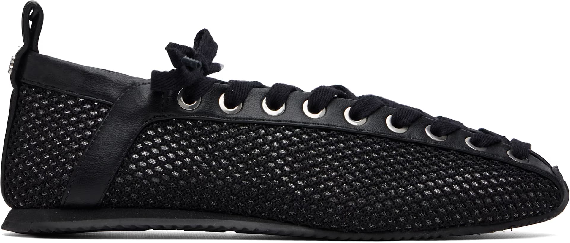 Black Mesh Sporty Ballerina Sneakers by GANNI