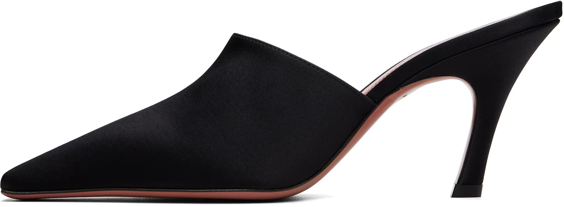 Black Jamie Mule Heels 3