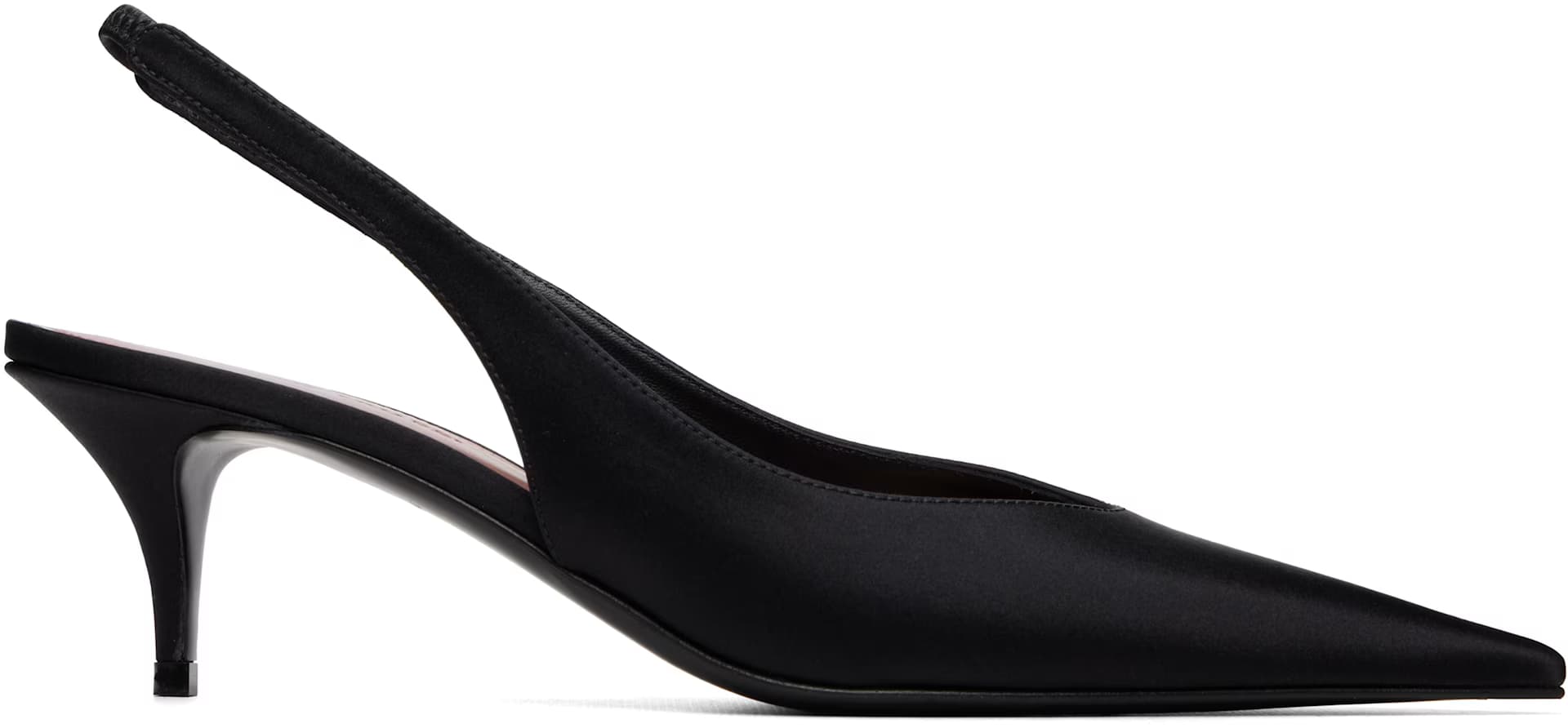Black Anok Sling 55 Heels by Amina Muaddi
