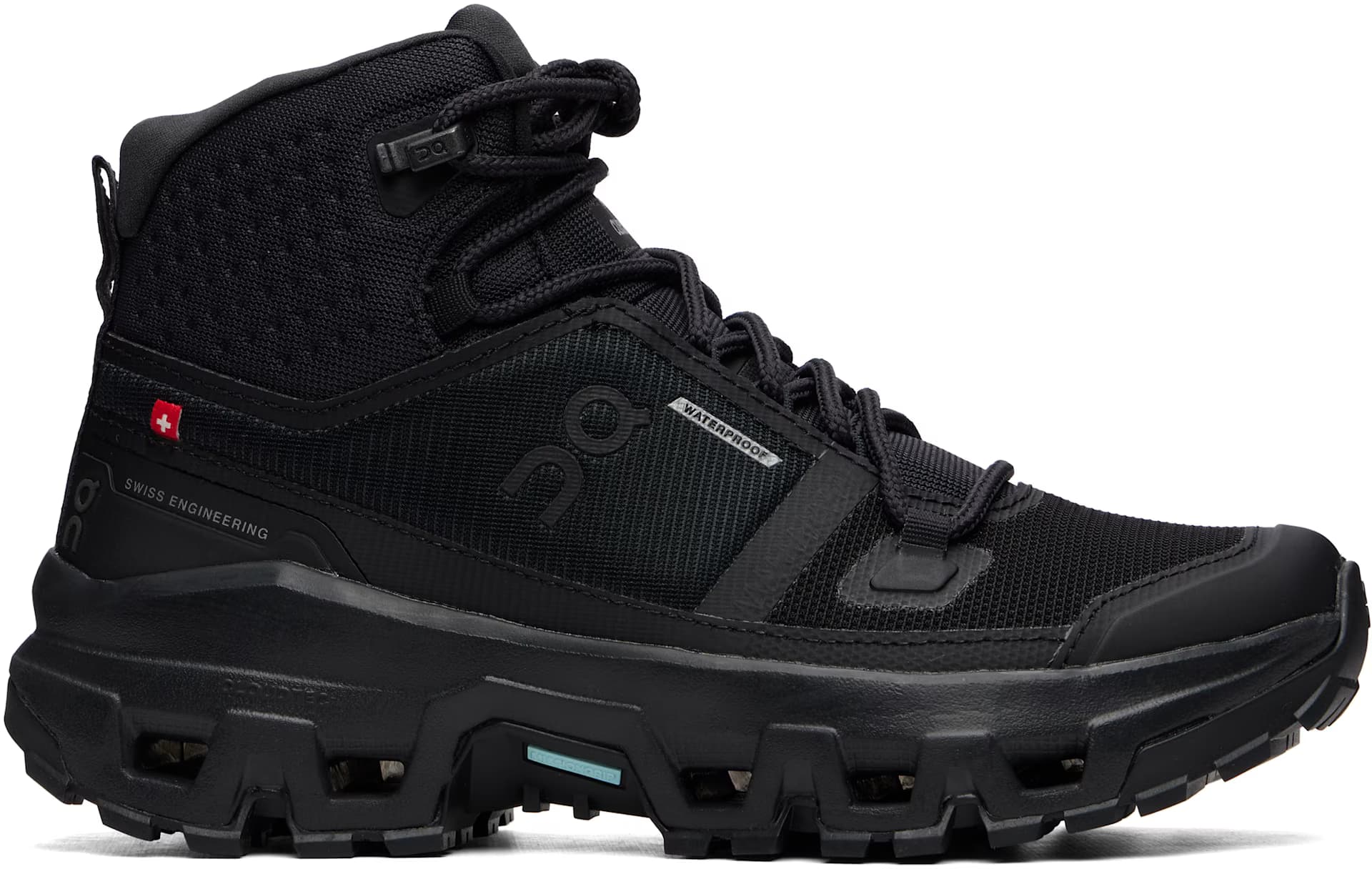 Black Cloudrock Mid Waterproof Sneakers by On