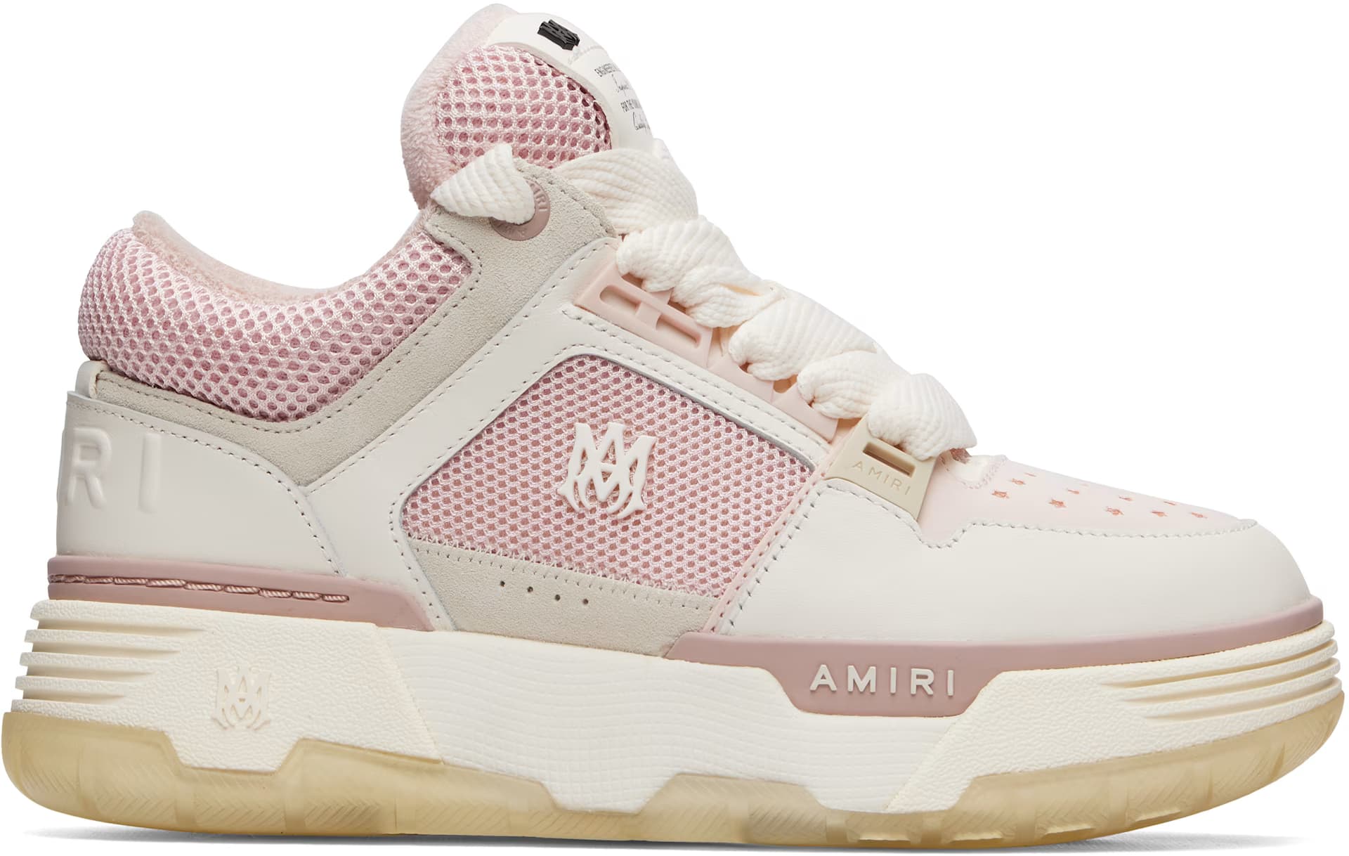 Pink & White MA-1 Sneakers by Amiri