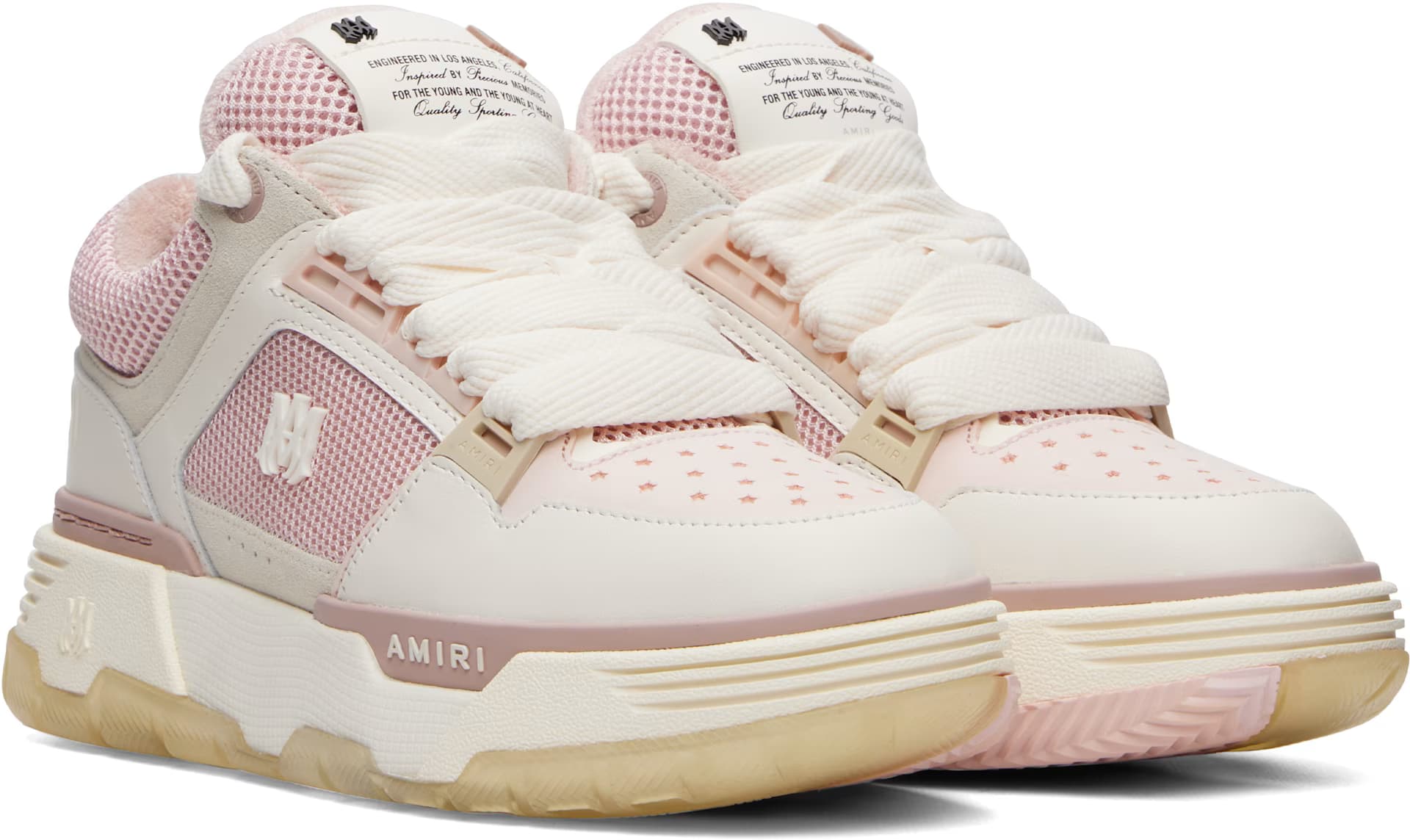 Pink & White MA-1 Sneakers 4