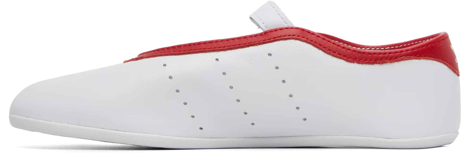 White Stan Smith Lo Ballerina Flats by Adidas