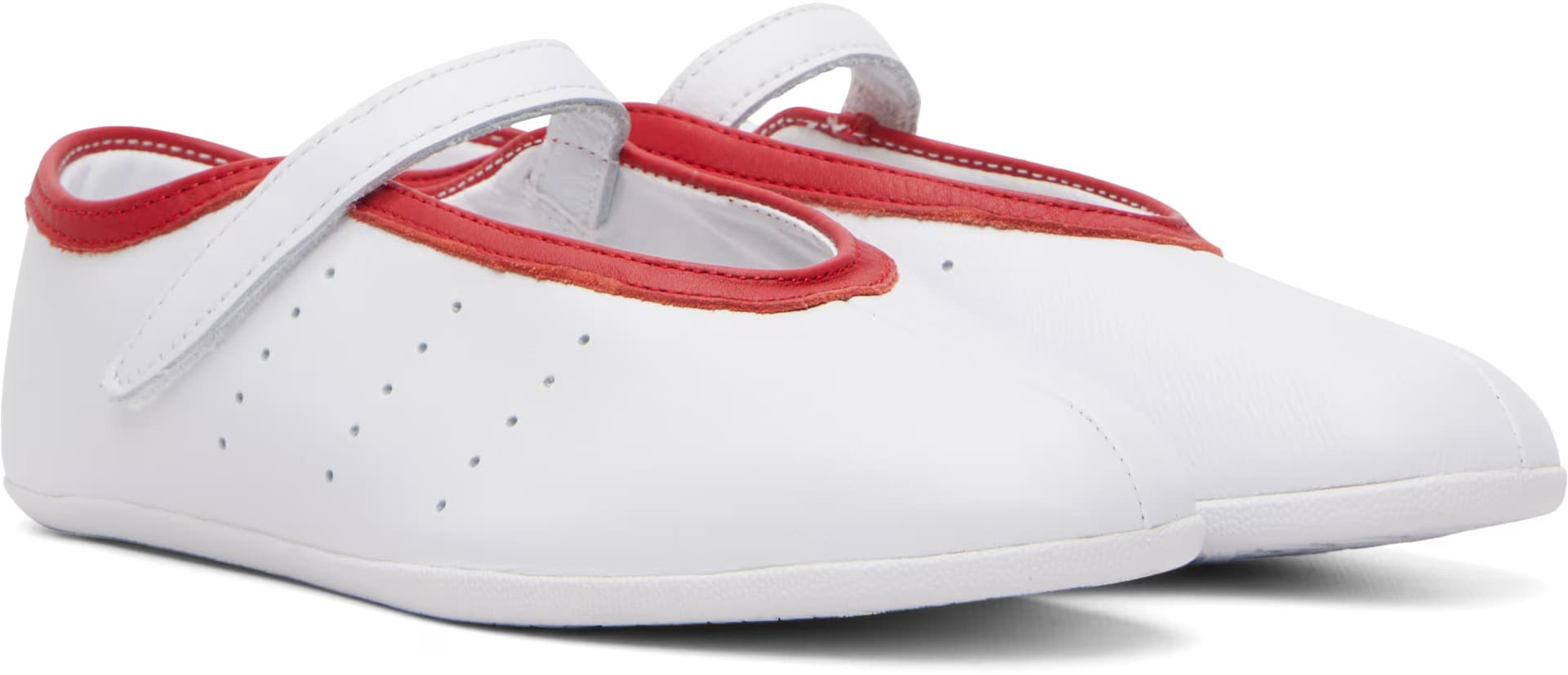 White Stan Smith Lo Ballerina Flats by Adidas