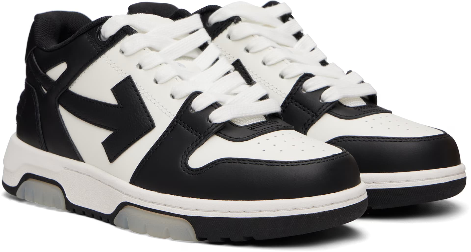 White & Black Out Of Office Sneakers 4