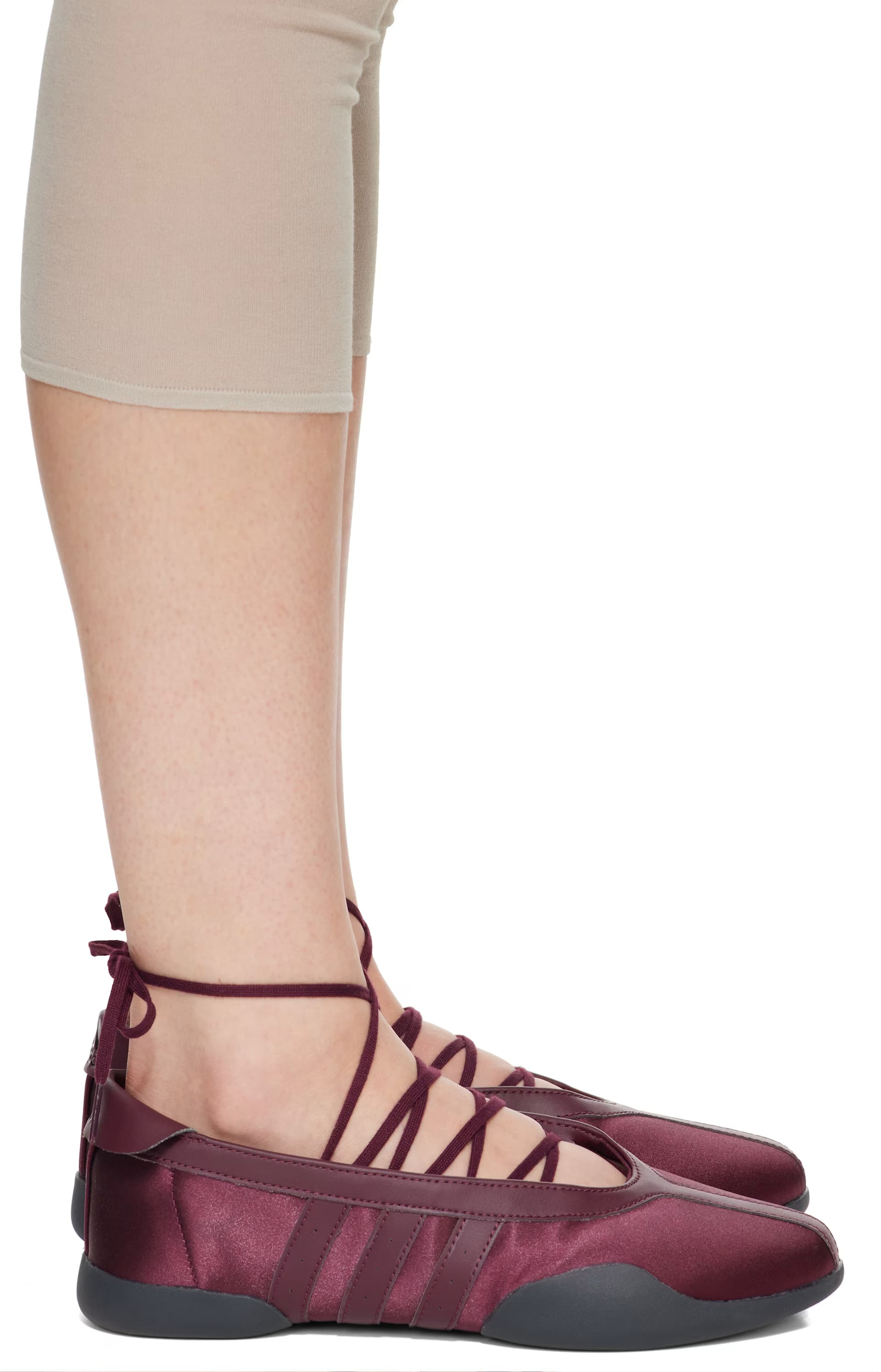 Burgundy Taekwondo Mei Ballerina Flats by adidas Originals