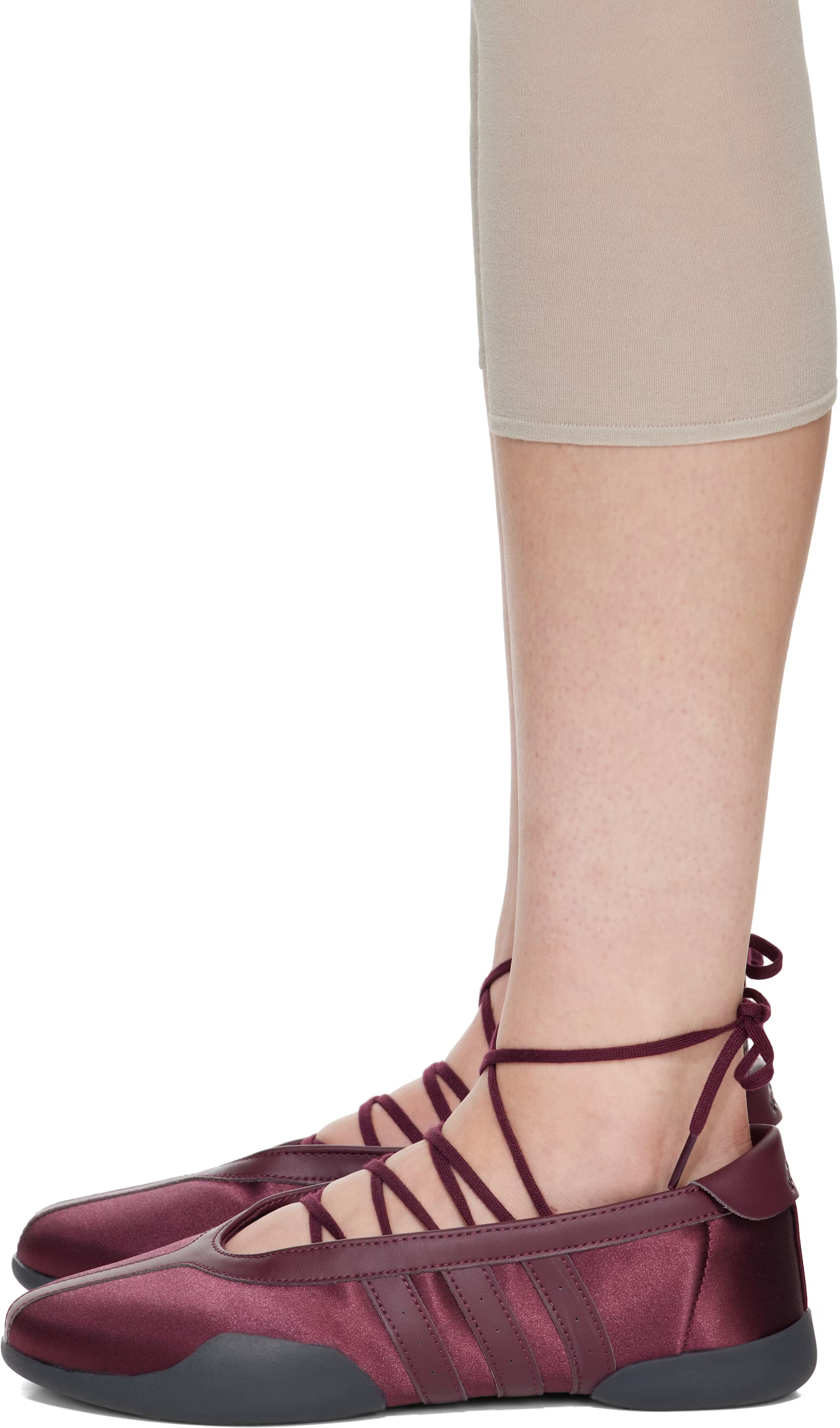 Burgundy Taekwondo Mei Ballerina Flats 3
