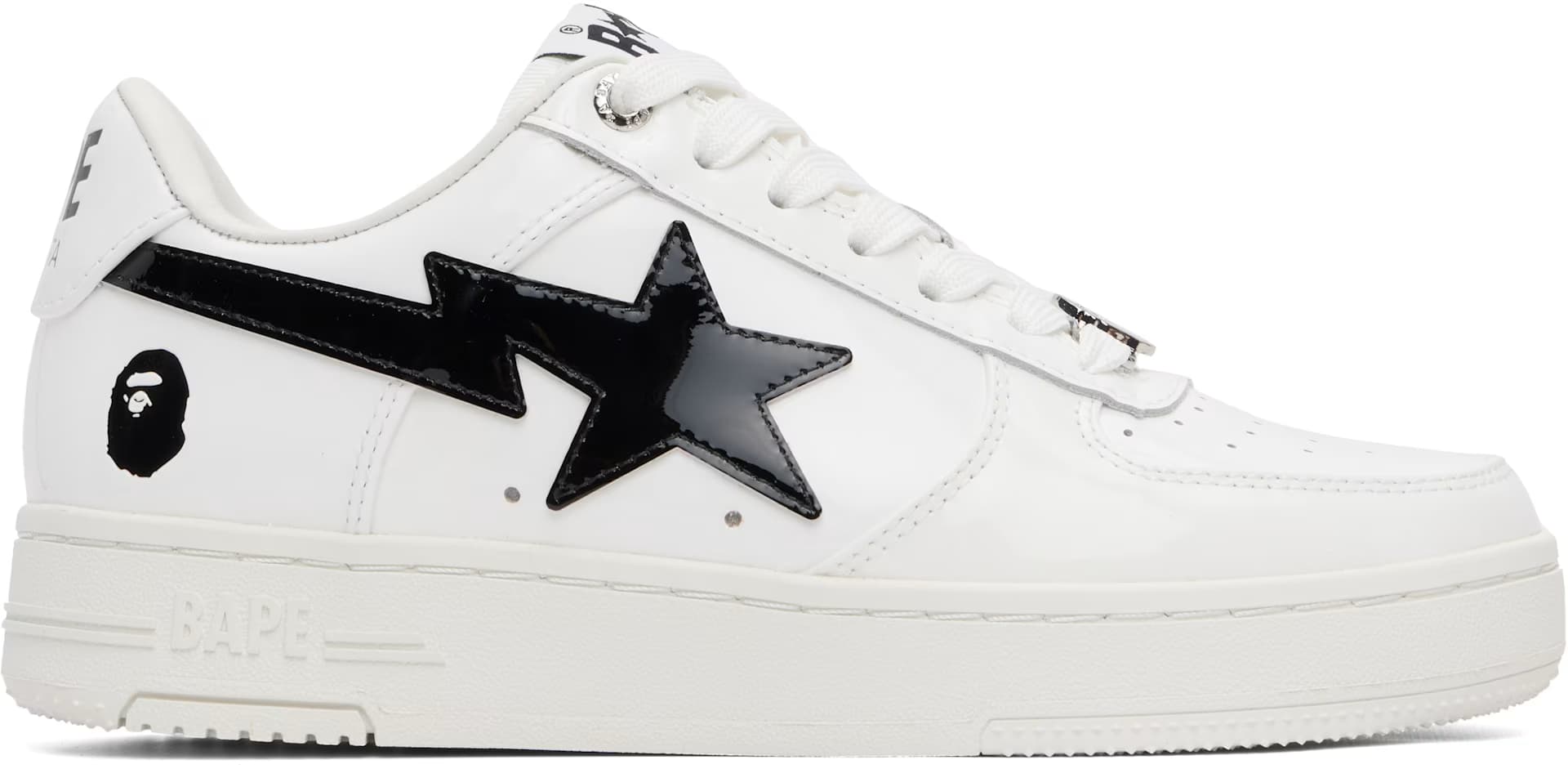 White & Black BAPE STA #2 L Sneakers by BAPE
