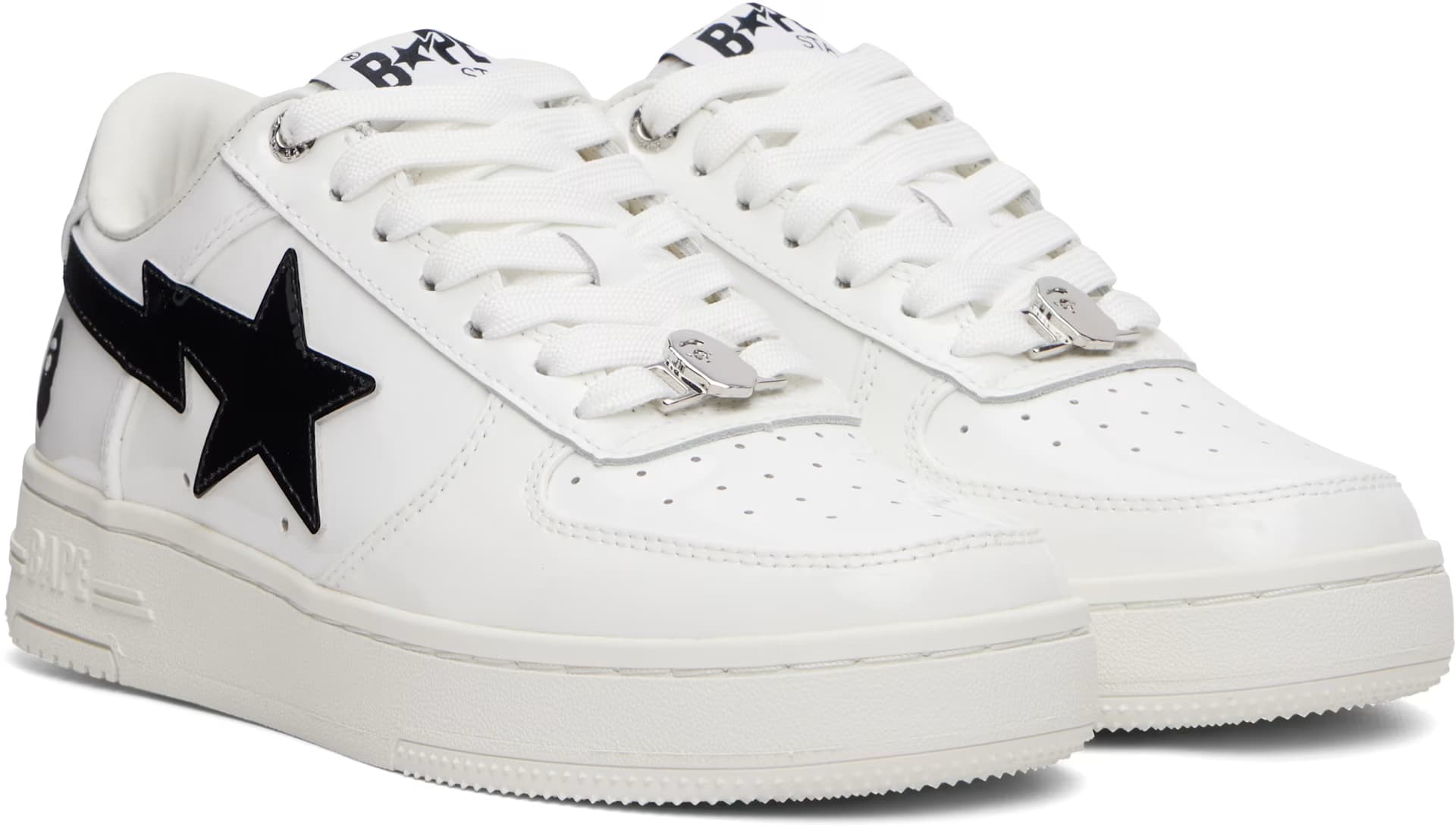 White & Black BAPE STA #2 L Sneakers 4