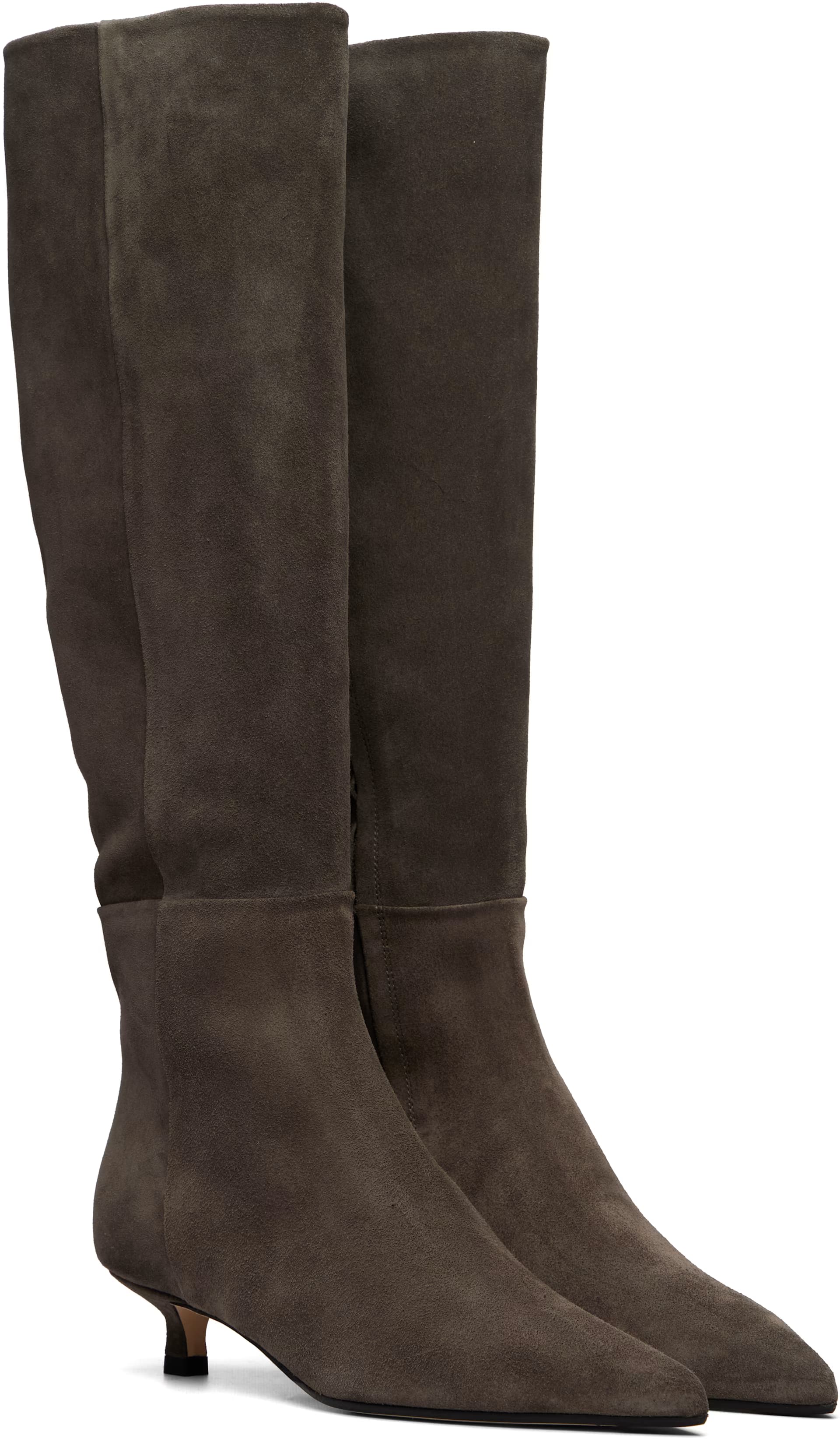 Taupe Sabrina Knee-High Boots 4