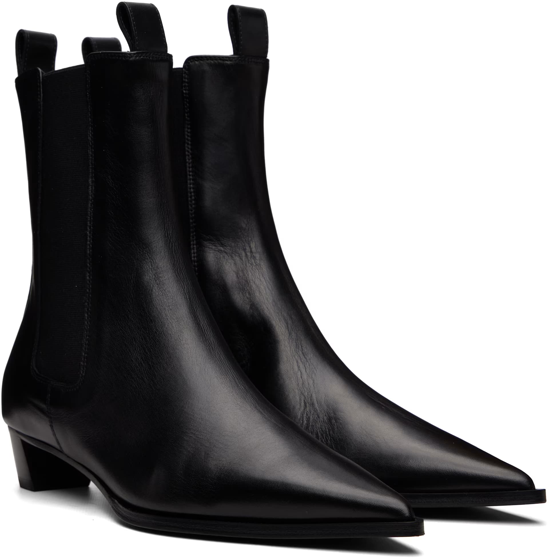 Black Kiki Leather Chelsea Boots 4